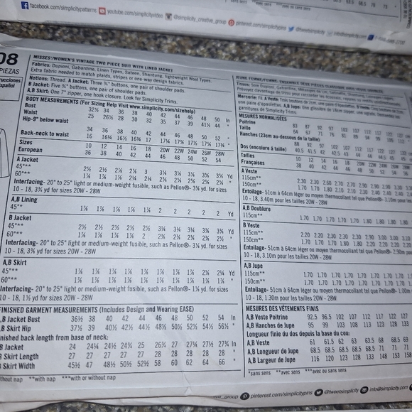 4 Simplicity Patterns 1940s -1950's vintage - Picture 8 of 10